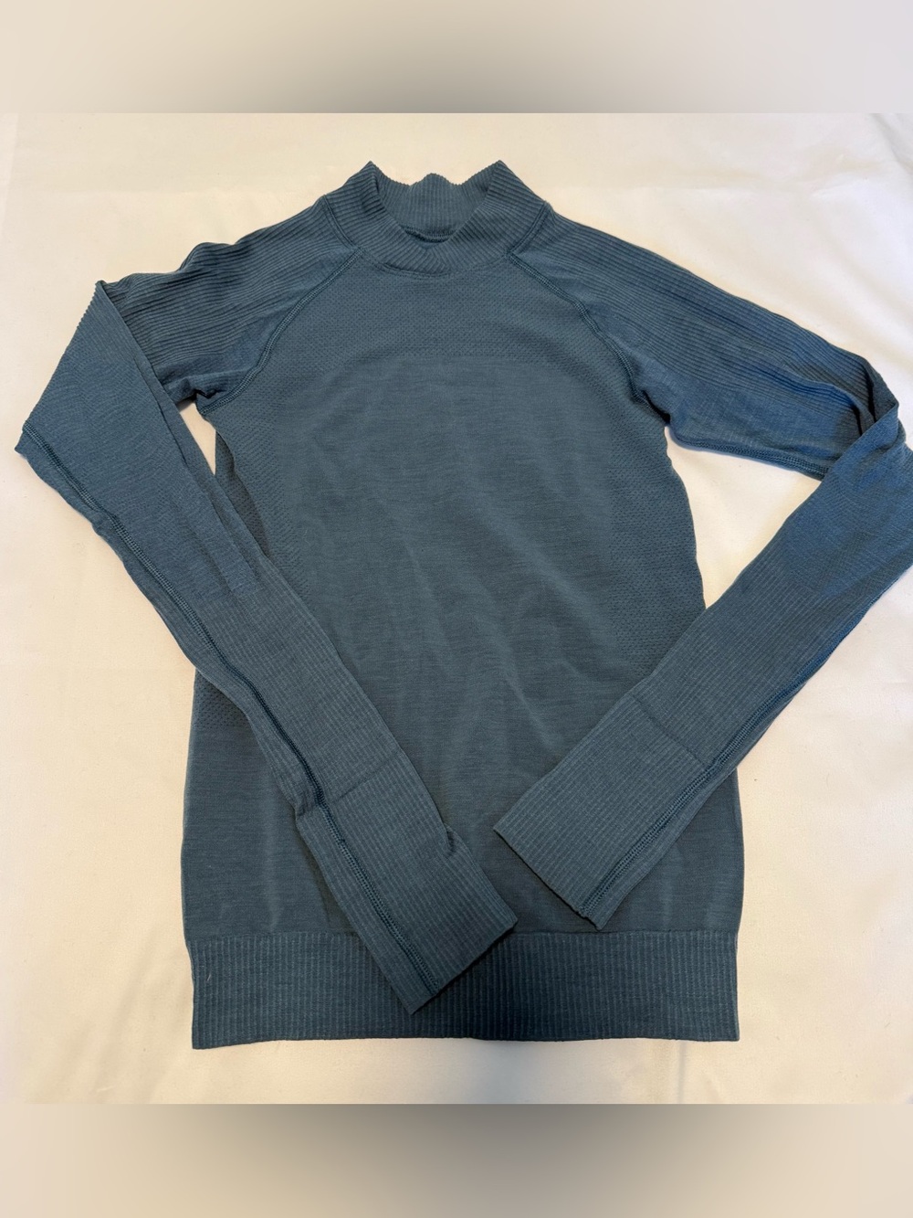 Lululemon Long-Sleeve Mock Neck Top in Slate Blue 4